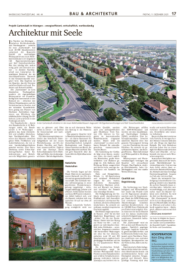 05/12/2025 / Gartenstadt in Kitzingen - Architektur mit Seele / Wolfgang Rosentrit