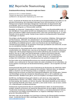 Ersatzbaustoffverordnung – Bundesrat vergibt eine Chance / 28.07.2023 / Prof. Dr. Norbert Gebbeken