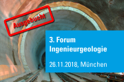 3. Forum Ingenieurgeologie - November 2018 - München