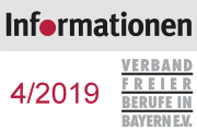 Informationen des Verbandes Freier Berufe 04/2019