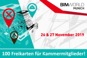 BIM World MUNICH - 26./27.11.2019 - 100 Freikarten!