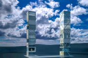 Erstes adaptives Hochhaus der Welt - © Visualisierung: Institut für Leichtbau Entwerfen und Konstruieren (ILEK)