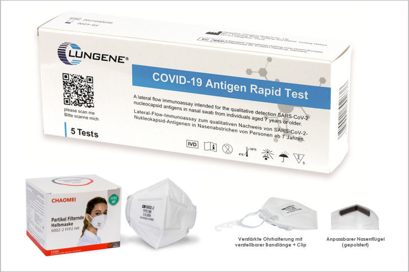 Sonderaktion für Kammermitglieder verlängert: FFP2-Masken und Corona-Schnelltests bestellen