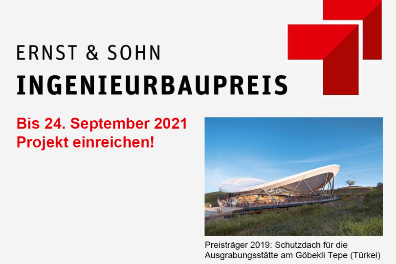 Ernst & Sohn Ingenieurbaupreis 2022 ausbelobt