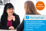 Digitale Sprechstunde: Ingenieurversorgung - Gut versorgt ins Alter - 03.03.2021 - Online - Kostenfrei