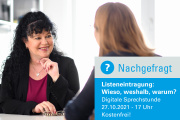 Digitale Sprechstunde: Listeneintragung - Wieso, weshalb, warum? - 03.02.2021 - Online - Kostenfrei