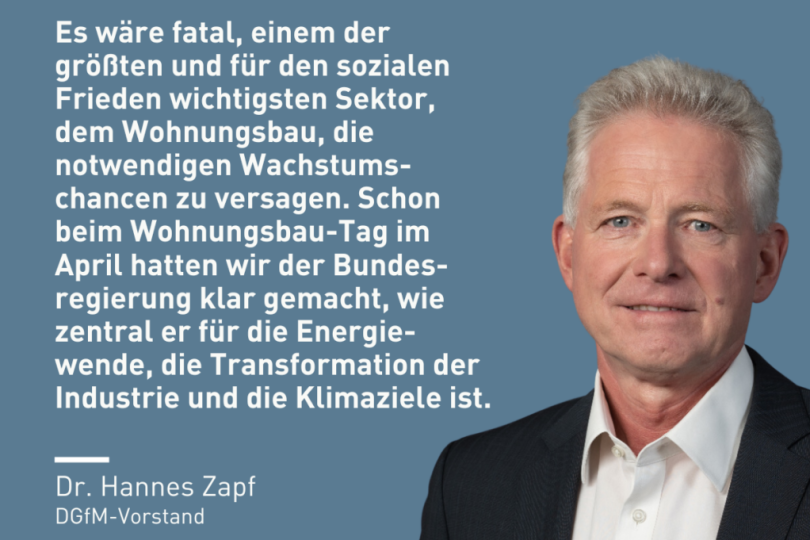 Mauerwerksindustrie fordert Schwerpunkt für den Wohnungsbau