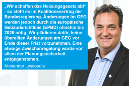 Planungssicherheit schaffen beim Gebäudeenergiegesetz