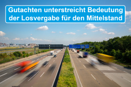Gutachten unterstreicht Bedeutung der Losvergabe für den Mittelstand Gutachten unterstreicht Bedeutung der Losvergabe für den Mittelstand