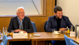Prof. Dr.-Ing. Norbert Gebbeken, Präsident der Bayerischen Ingenieurekammer-Bau und Johannes Becher MdL, 1. stellv. Fraktionsvorsitzende der Grünen 