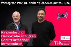 Vortrag von Prof. Dr. Norbert Gebbeken bei Ringvorlesung „Demokratie schützen“ an der TH Augsburg