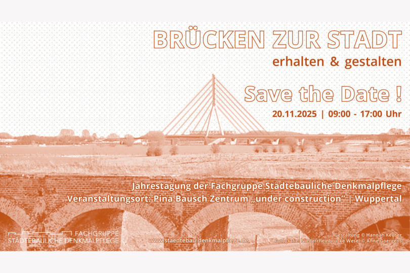 Brücken zur Stadt - erhalten & gestalten - 20.11.2025 - Wuppertal