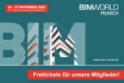 BIM WORLD - 26./27.11.2025 - München - Freikarten für Kammermitglieder!