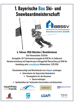 Mehr Infos zur 1. Bayerischen Bau Ski- und Snowboard-Meisterschaft 2026 