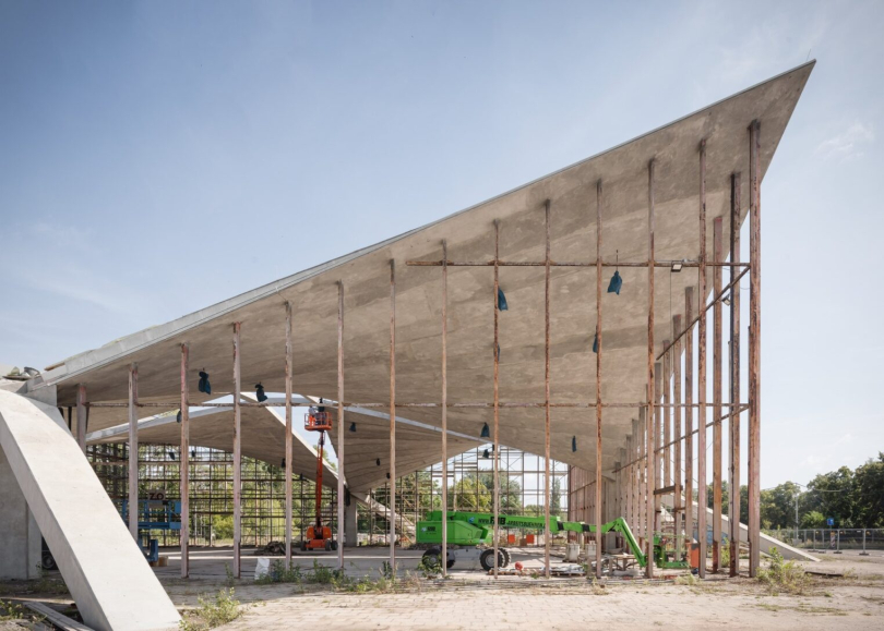 Hyparschale Magdeburg – Symbol für Erhalt statt Abriss. © Marcus Bredt