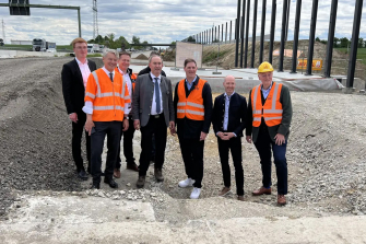Brückenbau neu gedacht auf der A9 bei Lenting 