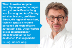 Vergabebeschleunigungsgesetz: Interview mit Dr.-Ing. Werner Weigl