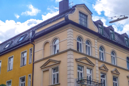 Das Ensemble in der Kaiserstraße in Schwabing steht unter Denkmalschutz