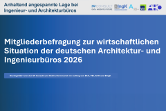 Anhaltend angespannte Lage bei den Ingenieur- und Architekturbüros