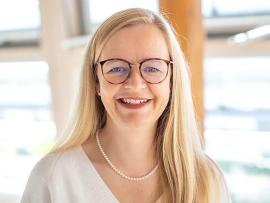 Studiengangsleiterin Prof. Dr. Sandra Bley. Foto: Lisa Lanzinger / TH Rosenheim 