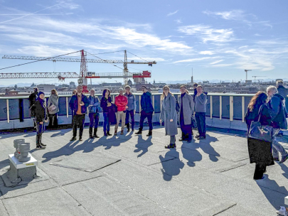 Gebäudetyp-e in Bayern: "Das große kleine Haus" feiert Richtfest. Foto: StMB