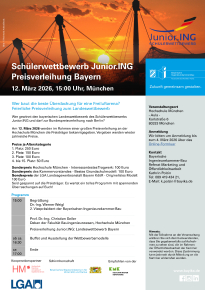 Einladung zur Preisverleihung am 11. März 2025