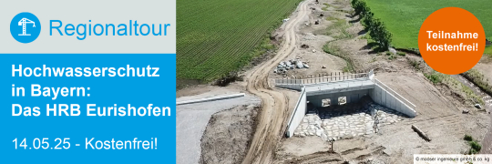 Regionaltour Stadtplanung: Hochwasserschutz in Bayern - 14.05.2025 - Buchloe/Eurishofen - Kostenfrei!